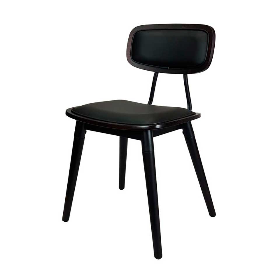 Felix Chair – Vinyl Seat with Chocolate Finish