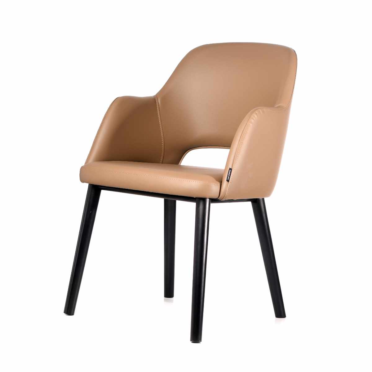 Sorbet Chair - Taupe with black legs